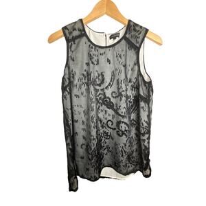 The Limited  Black Burnout Tank Top – Size M